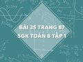 Bài 35 trang 87 SGK Toán 8 tập 1