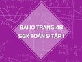 Bài 10 trang 48 SGK Toán 9 tập 1