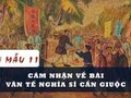Cảm nhận bài Văn tế nghĩa sĩ Cần Giuộc của Nguyễn Đình Chiểu