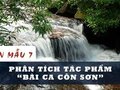 Phân tích tác phẩm Bài ca Côn Sơn