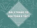 Bài 3 trang 115 SGK Toán 8 tập 1