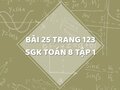 Bài 25 trang 123 SGK Toán 8 tập 1