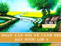 Đoạn văn nói về cảnh đẹp đất nước lớp 3