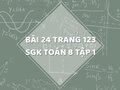 Bài 24 trang 123 SGK Toán 8 tập 1