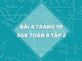 Bài 4 trang 59 SGK Toán 8 tập 2