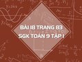 Bài 18 trang 83 SGK Toán 9 tập 1