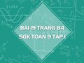 Bài 19 trang 84 SGK Toán 9 tập 1