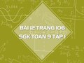 Bài 12 trang 106 SGK Toán 9 tập 1