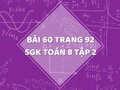 Bài 60 trang 92 SGK Toán 8 tập 2