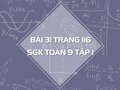 Bài 31 trang 116 SGK Toán 9 tập 1