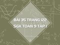 Bài 35 trang 122 SGK Toán 9 tập 1