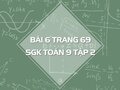 Bài 6 trang 69 SGK Toán 9 tập 2