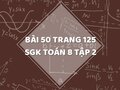Bài 50 trang 125 SGK Toán 8 tập 2