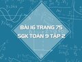 Bài 16 trang 75 SGK Toán 9 tập 2