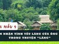 Cảm nhận về tình yêu làng của ông Hai trong truyện Làng