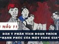 Dàn ý phân tích đoạn trích Hạnh phúc của một tang gia