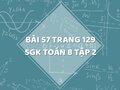 Bài 57 trang 129 SGK Toán 8 tập 2