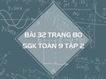 Bài 32 trang 80 SGK Toán 9 tập 2