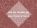 Bài 46 trang 86 SGK Toán 9 tập 2