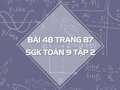 Bài 48 trang 87 SGK Toán 9 tập 2