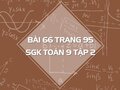 Bài 66 trang 95 SGK Toán 9 tập 2