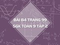 Bài 84 trang 99 SGK Toán 9 tập 2