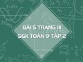 Bài 5 trang 111 SGK Toán 9 tập 2