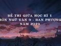 Đề thi giữa học kì 1 môn Ngữ văn 9 - Đan Phượng năm 2019