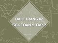 Bài 11 trang 112 SGK Toán 9 tập 2