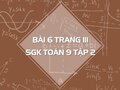 Bài 6 trang 111 SGK Toán 9 tập 2
