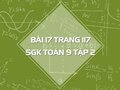 Bài 17 trang 117 SGK Toán 9 tập 2