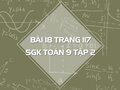 Bài 18 trang 117 SGK Toán 9 tập 2