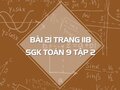 Bài 21 trang 118 SGK Toán 9 tập 2