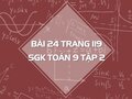 Bài 24 trang 119 SGK Toán 9 tập 2