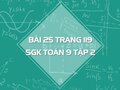 Bài 25 trang 119 SGK Toán 9 tập 2
