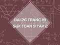 Bài 26 trang 119 SGK Toán 9 tập 2