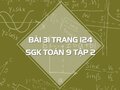 Bài 31 trang 124 SGK Toán 9 tập 2