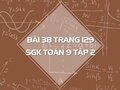 Bài 38 trang 129 SGK Toán 9 tập 2