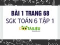 Bài 1 trang 68 SGK Toán 6 tập 1