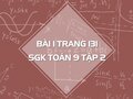 Bài 1 trang 131 SGK Toán 9 tập 2