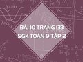 Bài 10 trang 133 SGK Toán 9 tập 2