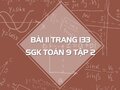 Bài 11 trang 133 SGK Toán 9 tập 2