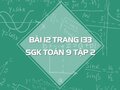 Bài 12 trang 133 SGK Toán 9 tập 2