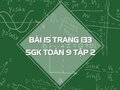 Bài 15 trang 133 SGK Toán 9 tập 2