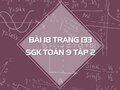 Bài 18 trang 133 SGK Toán 9 tập 2