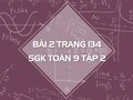 Bài 2 trang 134 SGK Toán 9 tập 2