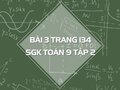 Bài 3 trang 134 SGK Toán 9 tập 2