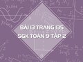 Bài 13 trang 135 SGK Toán 9 tập 2