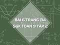 Bài 6 trang 134 SGK Toán 9 tập 2