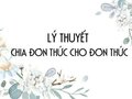 Lý thuyết Chia đơn thức cho đơn thức và các dạng bài cơ bản